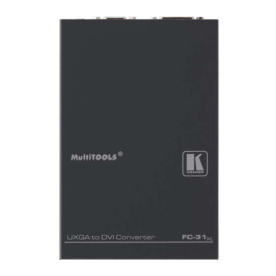 Kramer FC-31xl User Manual