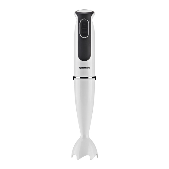 User Manuals: Gorenje HB 400 W Hand Blender