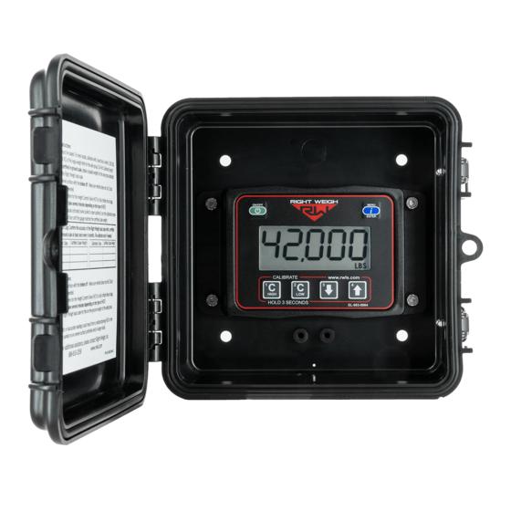 User Manuals: Right Weigh 201-219-10 Axle Load Gauges