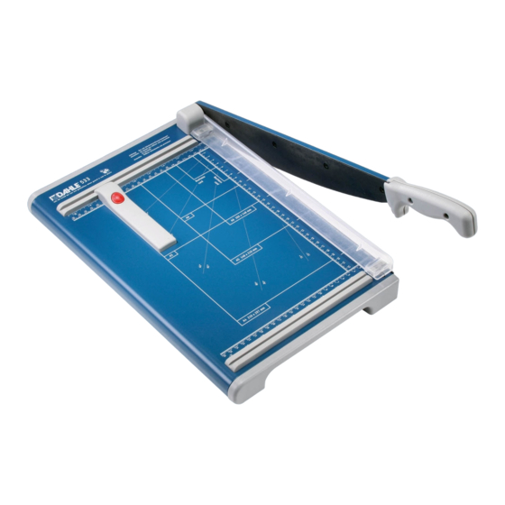 Dahle 534 Instructions Manual