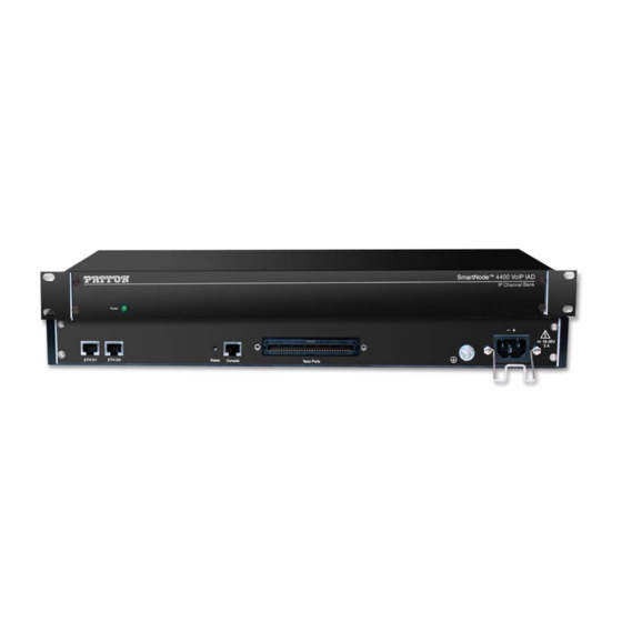 Patton electronics SmartNode 4400 Quick Start Manual