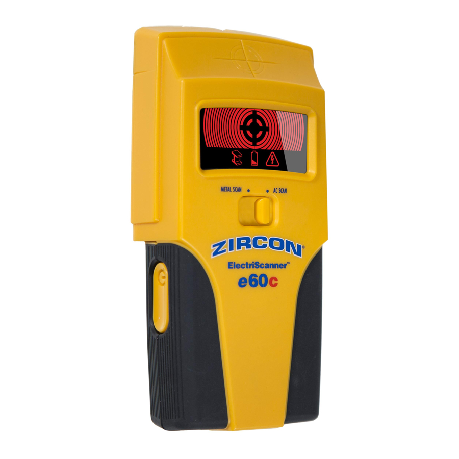 Zircon ElectriScanner e60c Manuals