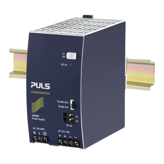 Puls CPS20 Series Instruction Manual
