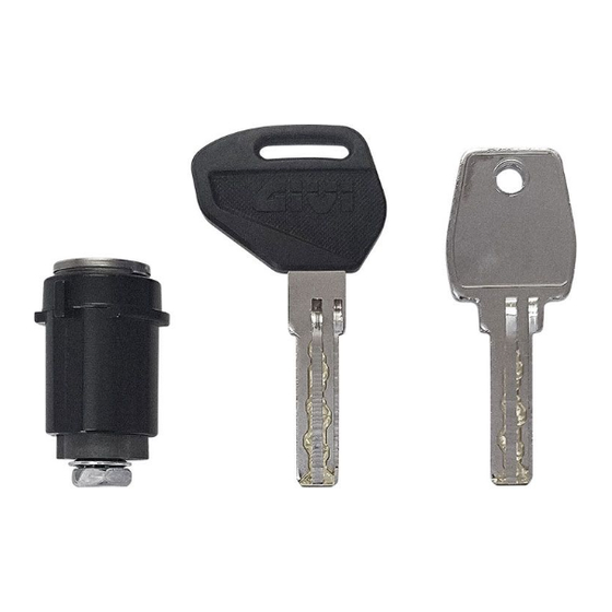 GIVI OUTBACK EVO SMART SECURITY LOCK SLR101 Quick Start Manual