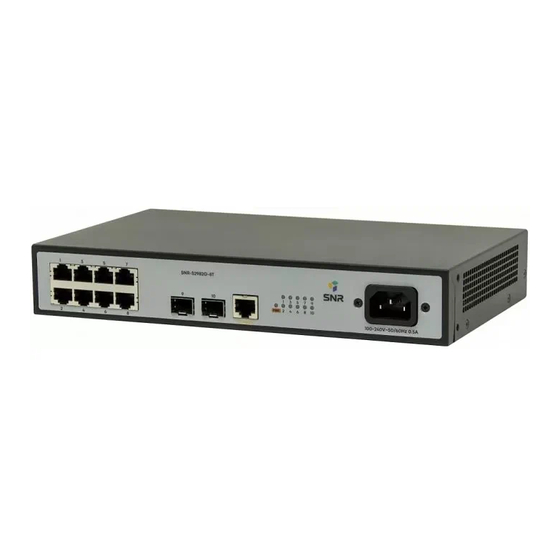 SNR -S2982G-8T Quick Install Manual