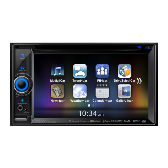 Clarion NX605 Installation Manual