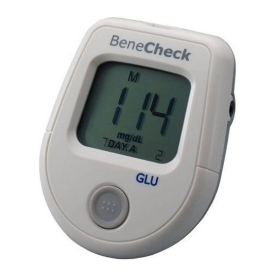 BeneCheck GLU User Manual