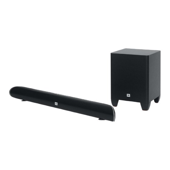 JBL CINEMA SB250 Quick Start Manual