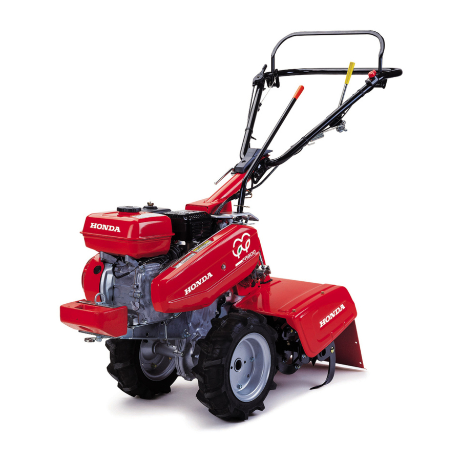 Honda Power Products FR600 Owner's Manual
