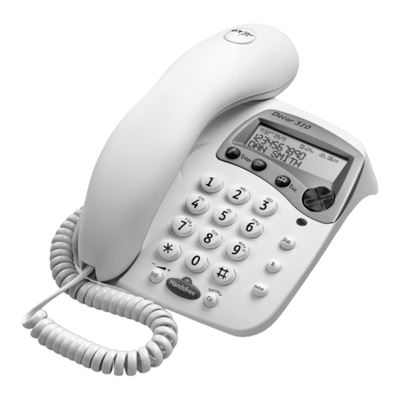 BT  DECOR 310 USER GUIDE 310 User Manual