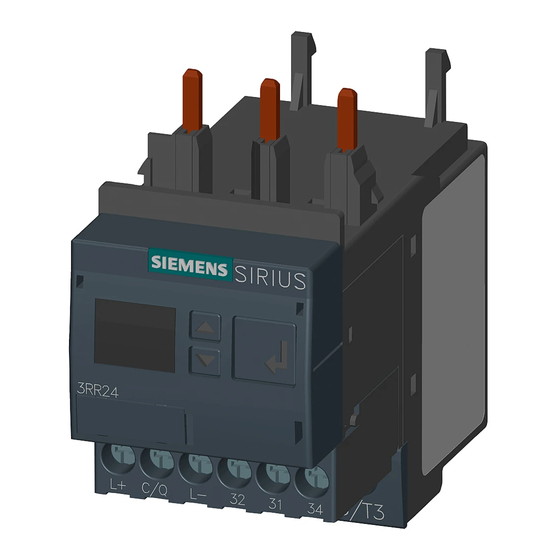 Siemens SIRIUS 3RR2443-1AA40 Manuals