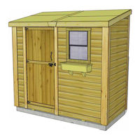 Olt 8x4 SpaceSaver Garden Shed Bevel Model with Plywood Roof Assembly Manual