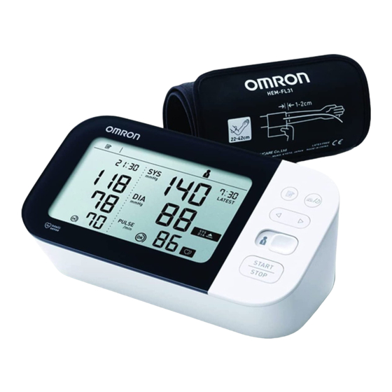 Omron X7 Smart Instruction Manual