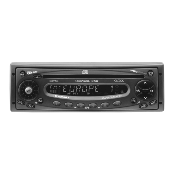 Blaupunkt Acapulco RDM 168 Service Manual