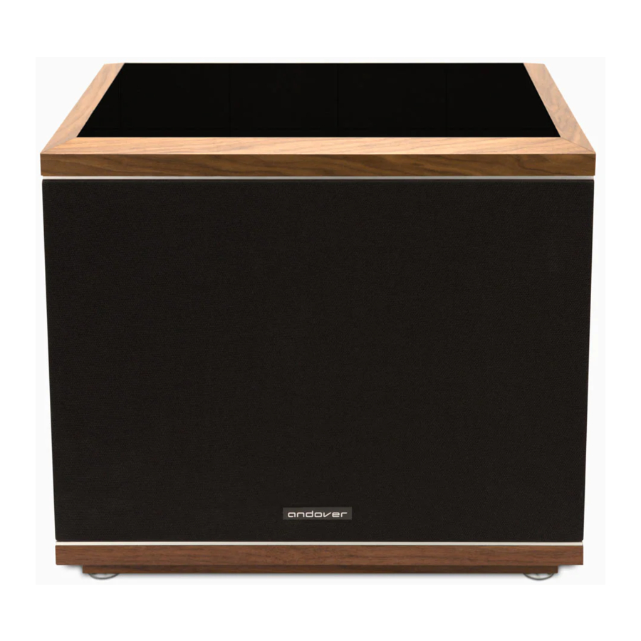 Andover MODEL-ONE Subwoofer Manual