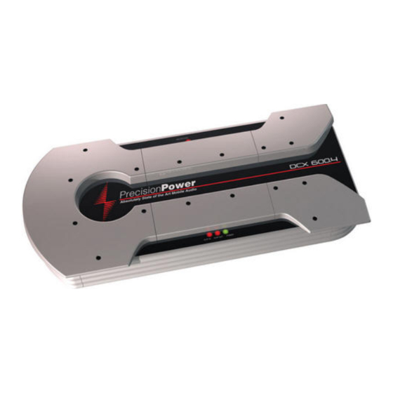 Precision Power DCX 800.5 Owner's Manual