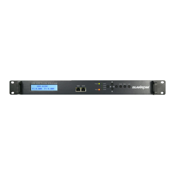 Irenis Blankom HDM-4220C Installation And Operation Instructions Manual