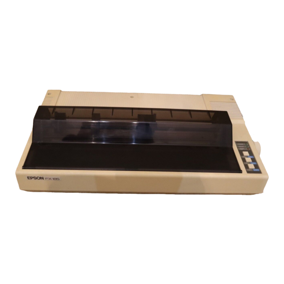 Epson MX Series Product Support