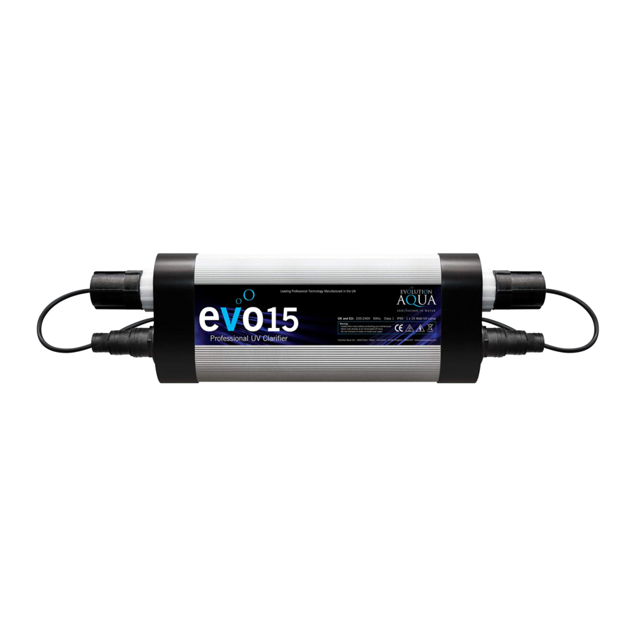 Evolution Aqua evo15 UV Clarifier Manuals