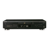 Sony CDP-XE500 - Compact Disc Player Operating Instructions Manual