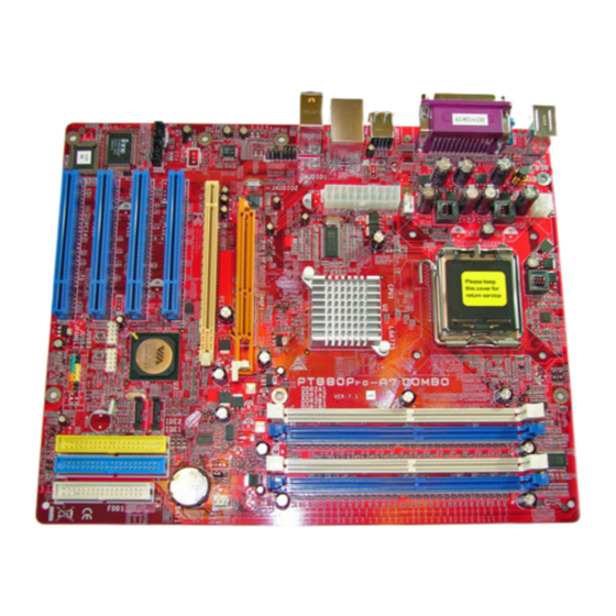 Biostar PT880 Pro-A7 DDR2 Manuals