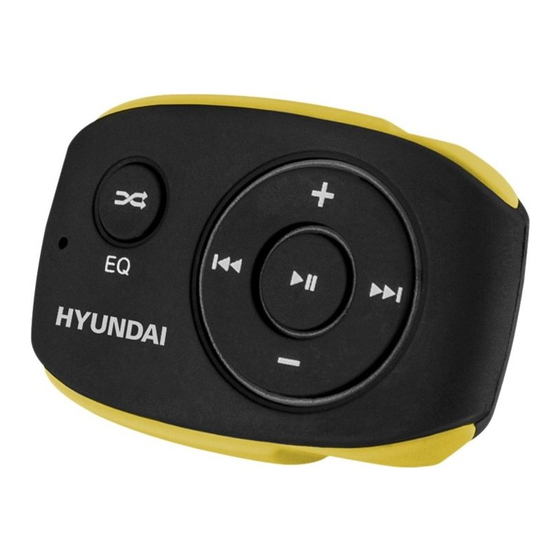 Hyundai MP 312 Instruction Manual