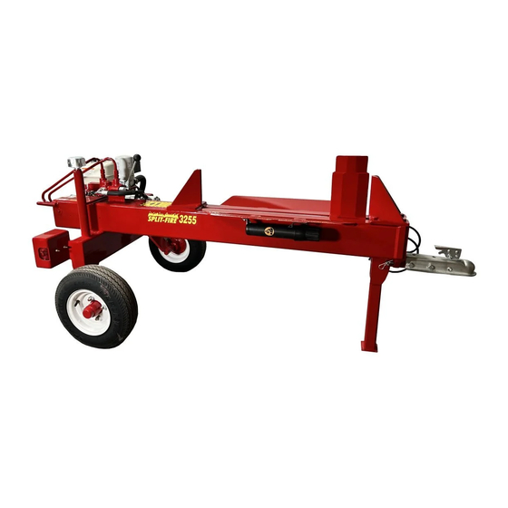 Split-fire Log Splitter Owner's Manual