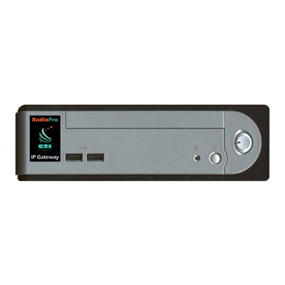 CTI Products RADIOPRO Installation Manual