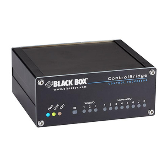 Black Box ControlBridge CB-PS-12V Supply Manuals