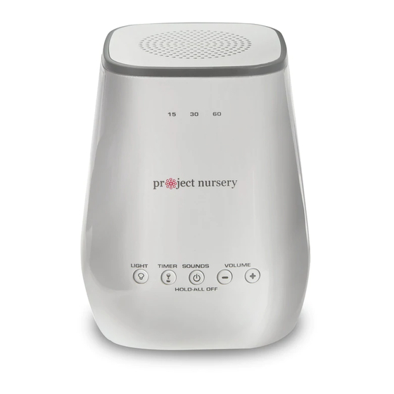 Project Nursery SoundSoother User Manual