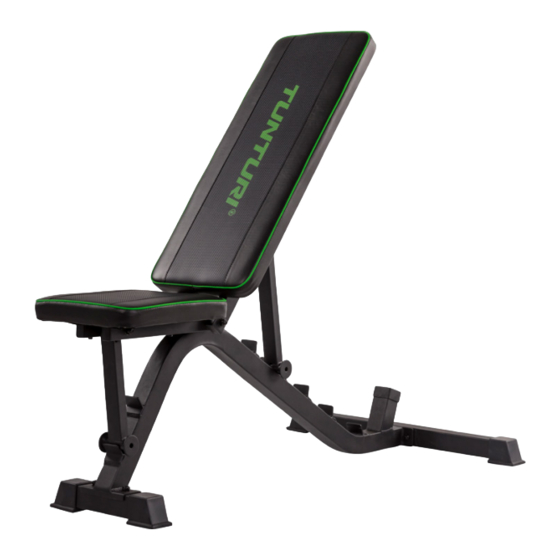 Tunturi UB 40 Adjustable Weight Bench Manuals