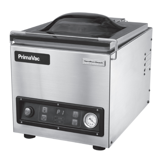 Hamilton Beach Commercial PrimaVac HVC254-CE Operation Manual