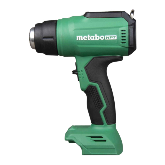 Metabo HPT RH18DA Safety Instructions And Instruction Manual