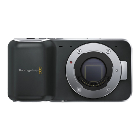 Blackmagicdesign Pocket Cinema Camera Installation And Operation Manual