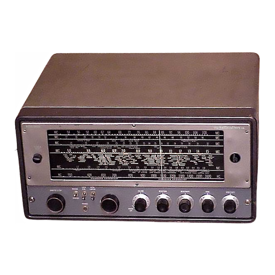 Hallicrafters SX-62 Operating And Service Instructions