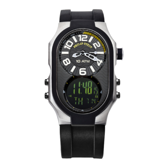 Philip Stein Signature Digi Sport Instruction Manual And Warranty