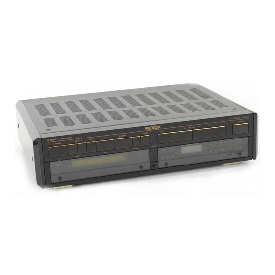 Revox B250-S Service Instructions Manual