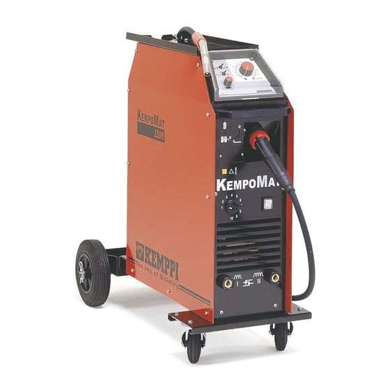Kemppi KempoMat 2500 Operation Instructions Manual