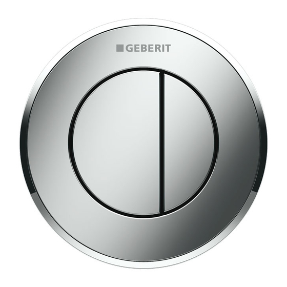 Geberit 50 Maintenance Manual
