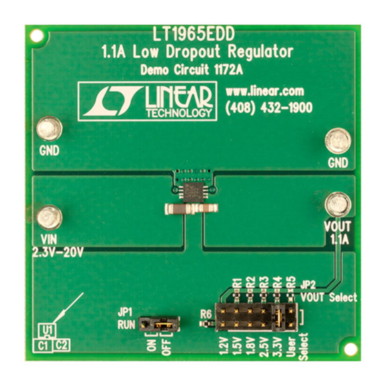 Linear Technology 1172A Quick Start Manual