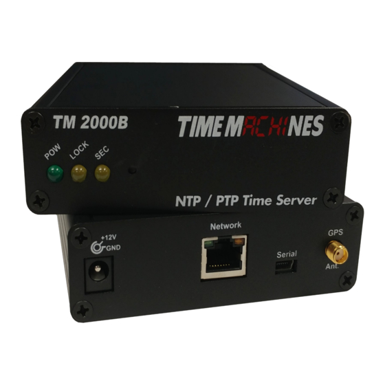 Time Machines TM2000B Installation And Operation Manual