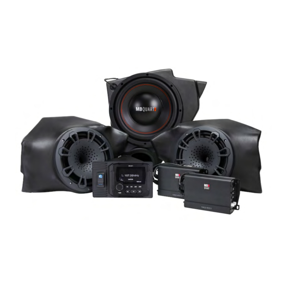 MB QUART MBQR-STG3-2 Installation Manual