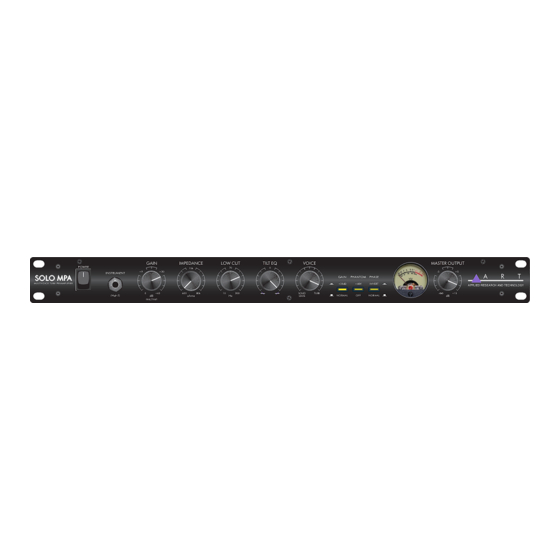 Art SOLO MPA User Manual