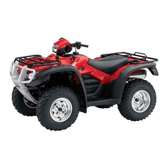 Honda 2010 TRX500FPA Owner's M Operation And Instruction Manualanual