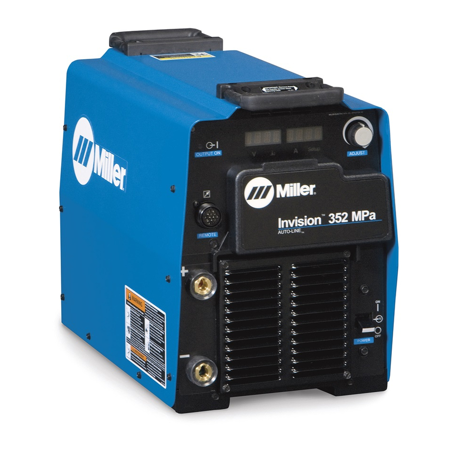 Miller Auto Invision II Welder Power Manuals