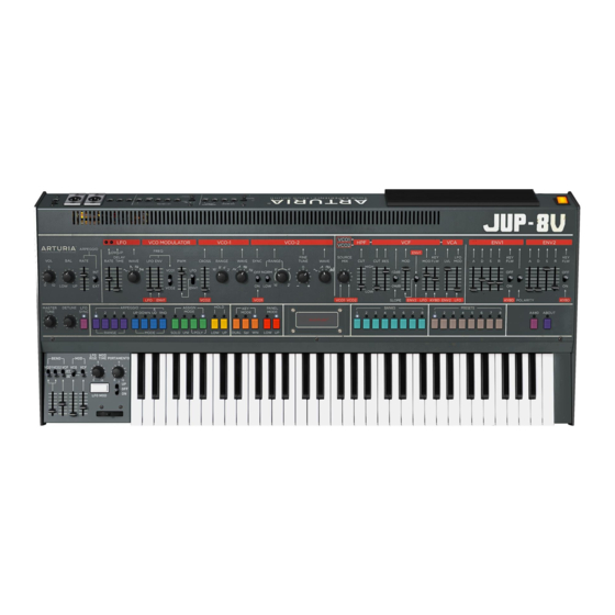 Arturia JUP-8V Manuals