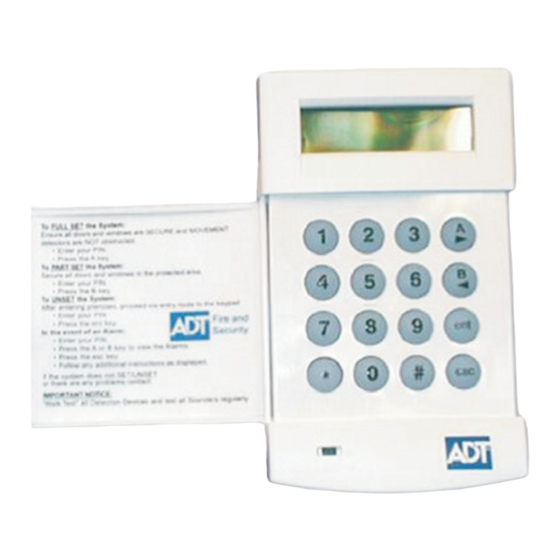 ADT Galaxy 16+ Quick Reference Manual