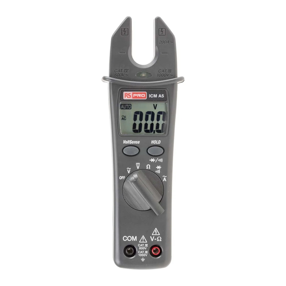 RS PRO ICM A5 Instruction Manual