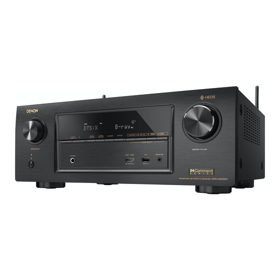 Denon AVR-X3400H Quick Start Manual