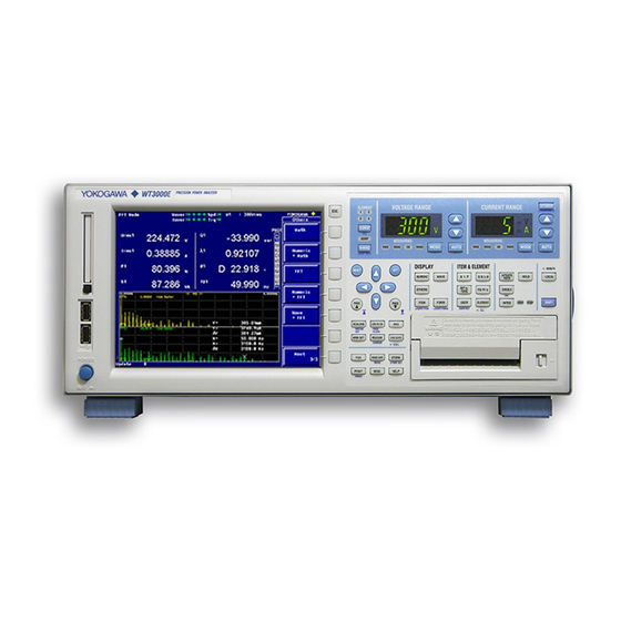 YOKOGAWA WT3002E User Manual